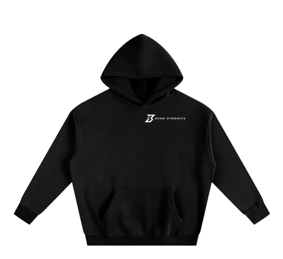 Black Hoodie with Grey Logo