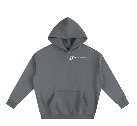 Grey Hoodie with Gold Logo