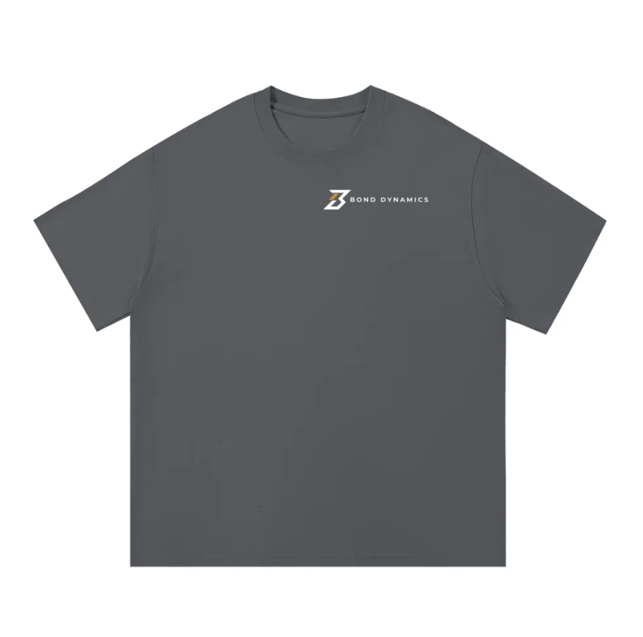Grey Tee with Gold Logo