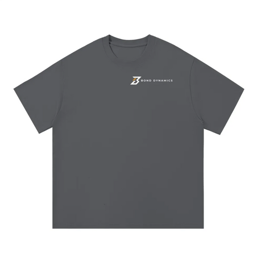 Grey Tee with Gold Logo