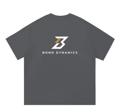Grey Tee with Gold Logo