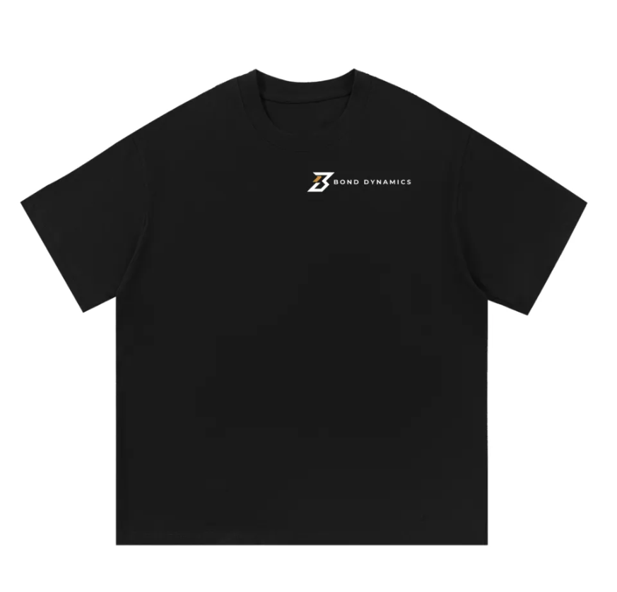 Black Tee with Gold Logo