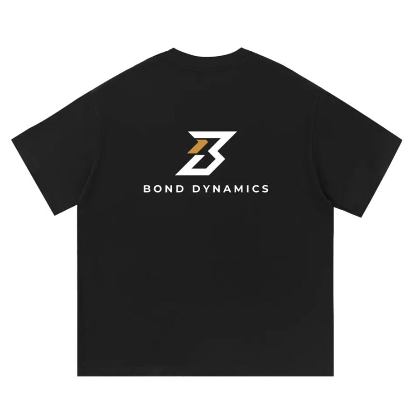 Black Tee with Gold Logo