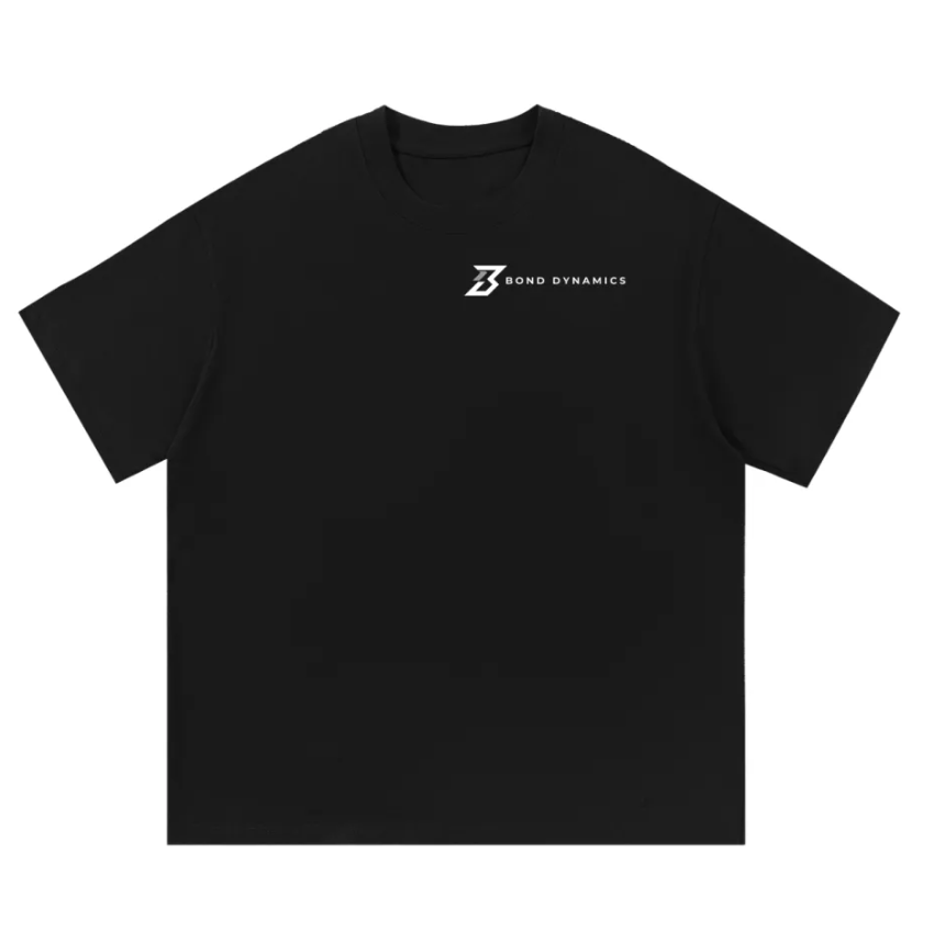Black Tee with Grey Logo
