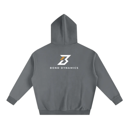 Grey Hoodie with Gold Logo