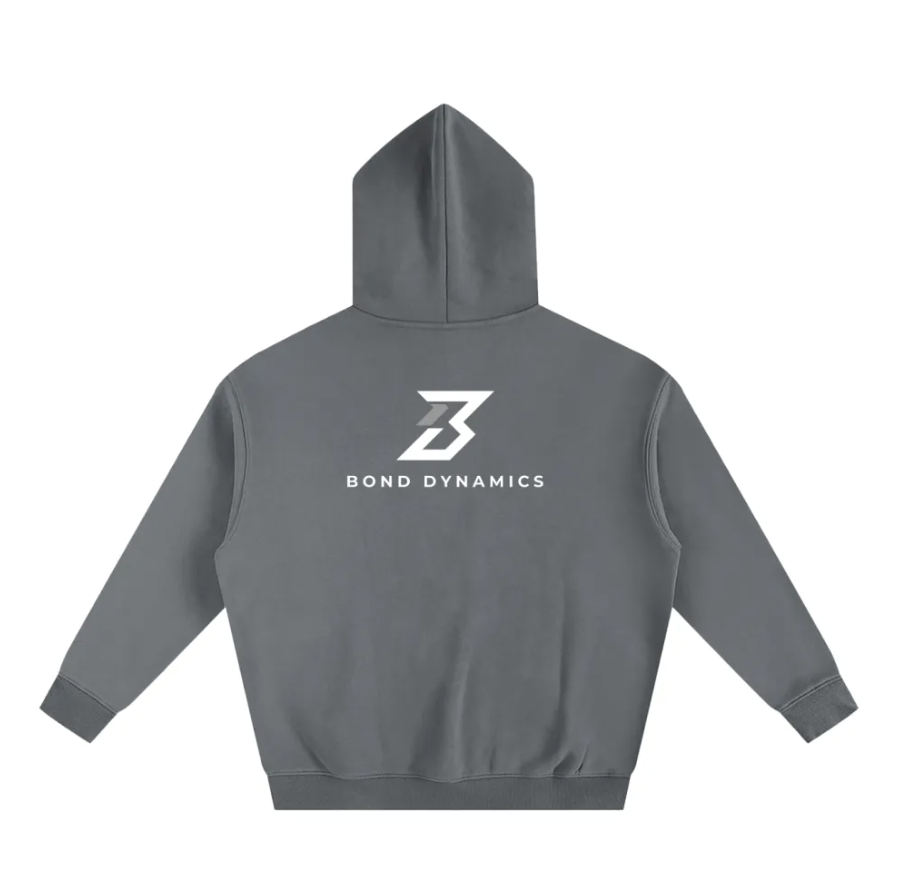 Grey Hoodie with Grey Logo