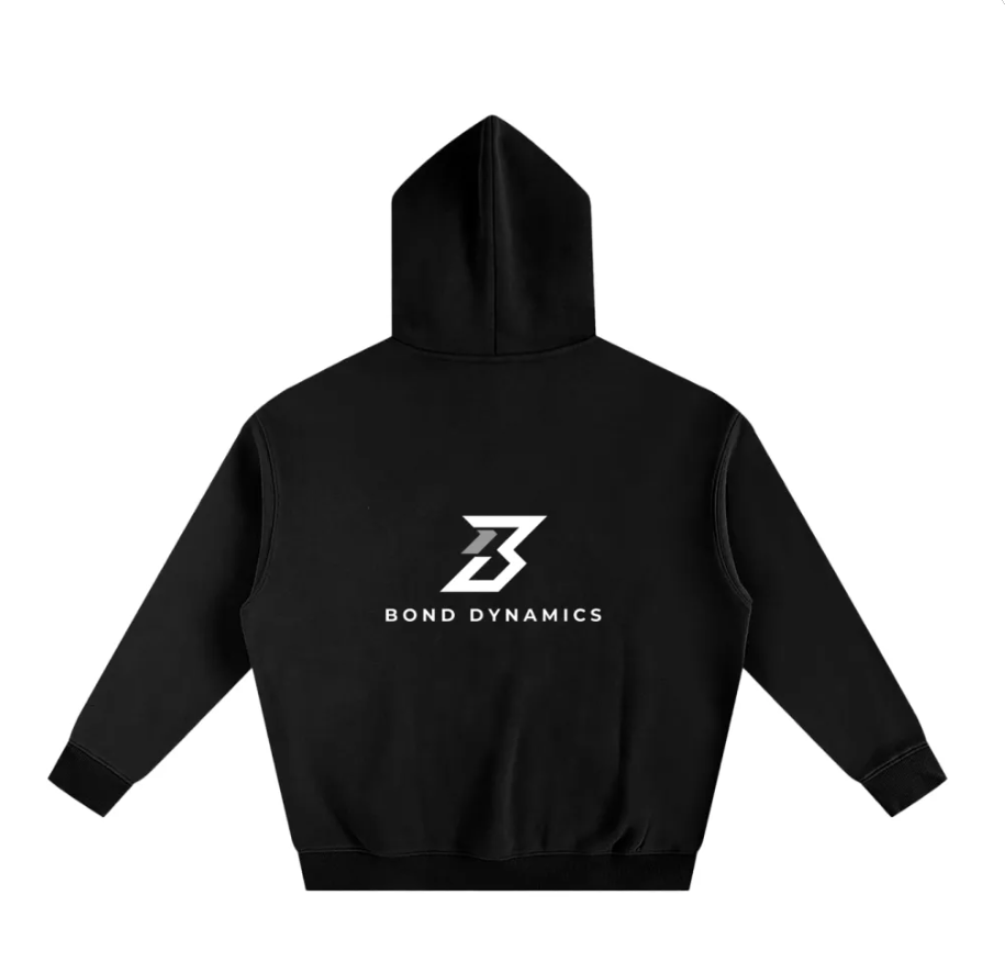 Black Hoodie with Grey Logo